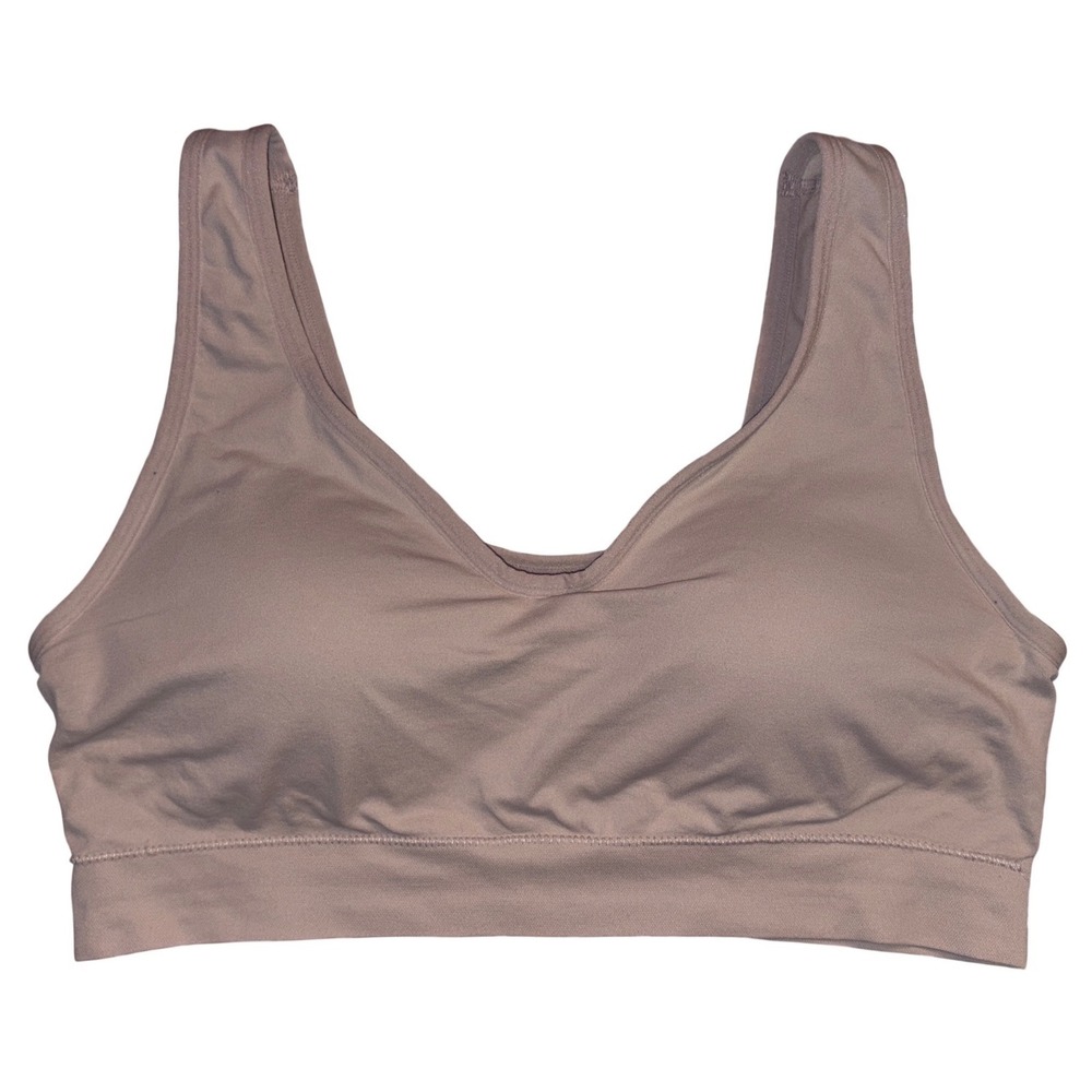 Jockey Womens Beige Pullover Comfort Bra,‎ Size L/G